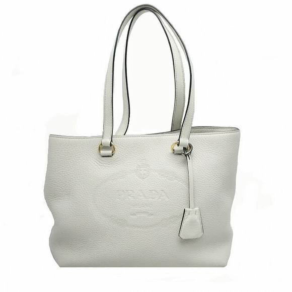 Prada Vitello Daino Leather Tote Bag white - Picture 1 of 7